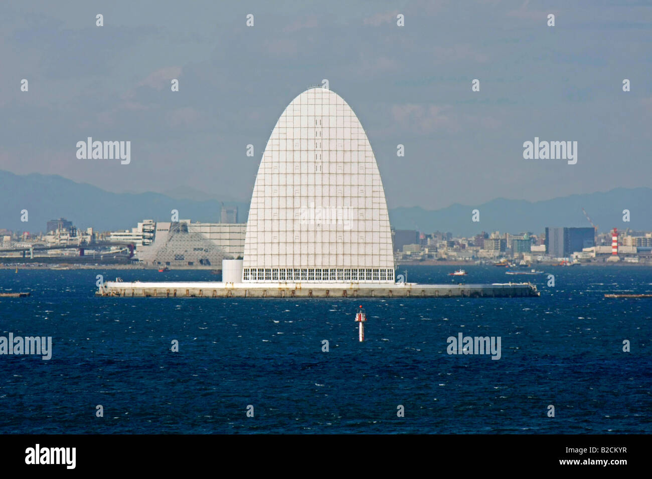 The Tokyo Bay Aqua-Line ventilation tower Kawasaki Japan Stock Photo