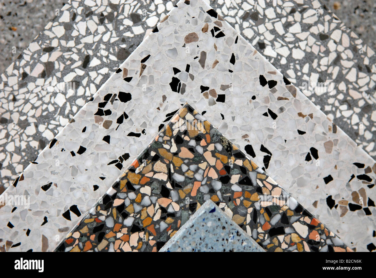 flagstones, washed-out concrete Stock Photo
