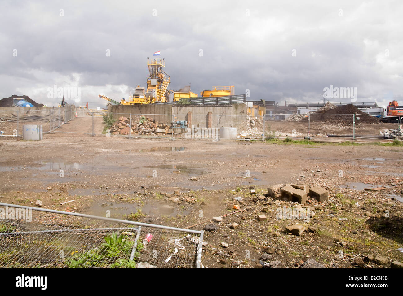 The site of the London 2012 Olympics, July 2008,Stratford, London, England. Stock Photo