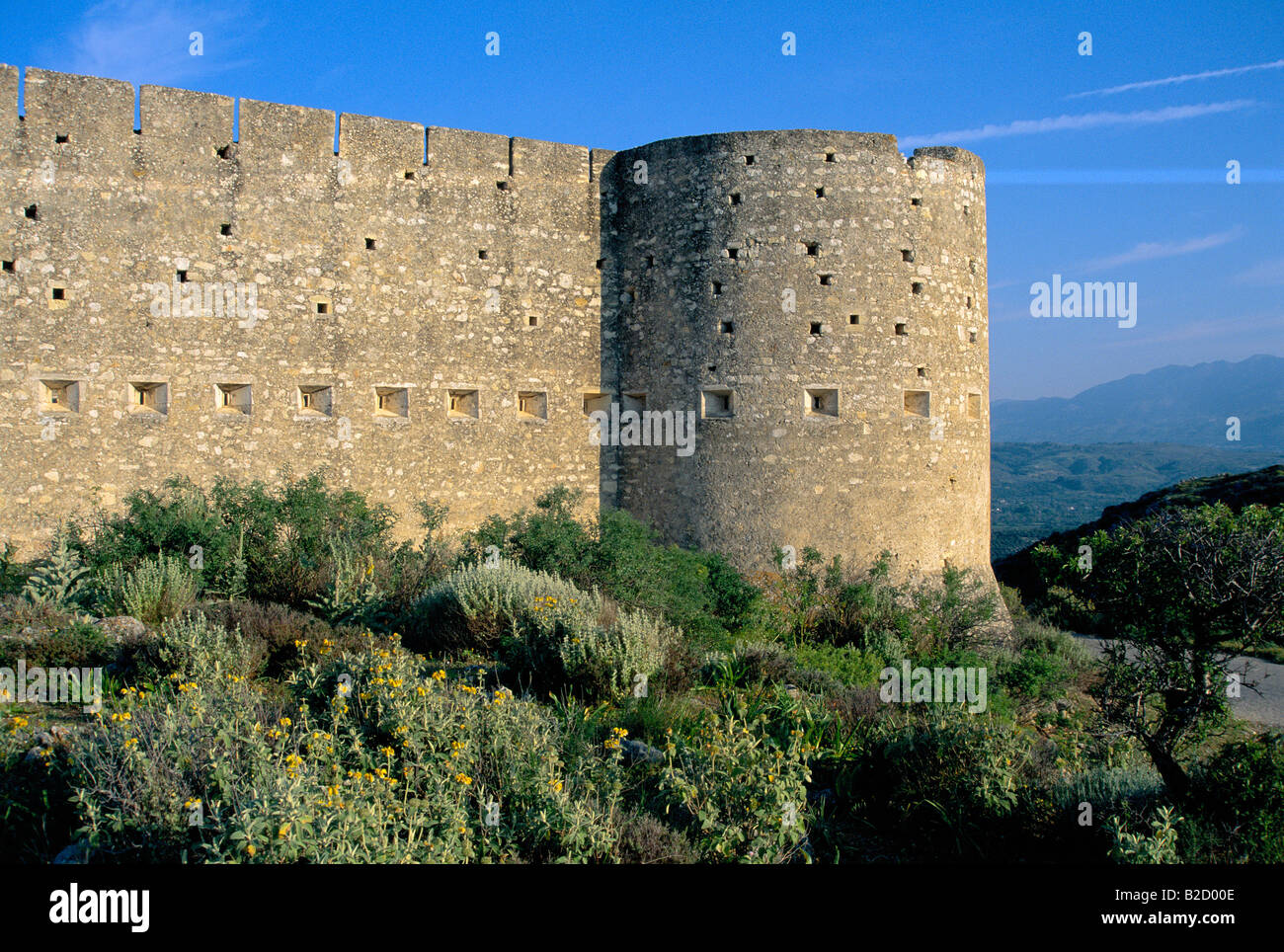 Turkish Fortress Greek Islands, Crete Stock Photo Alamy