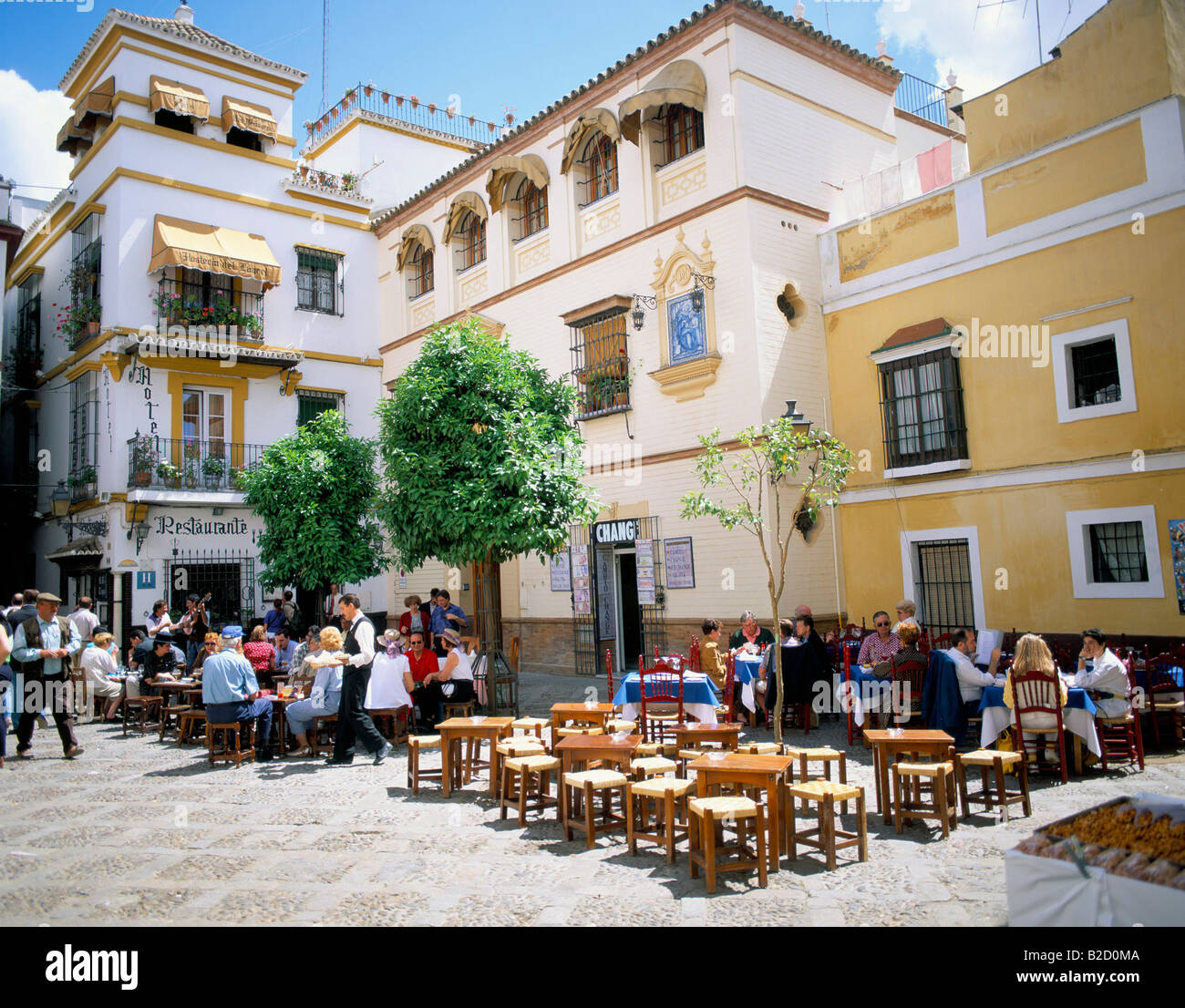 Barrio De Santa Cruz Spain, Andalucia Stock Photo