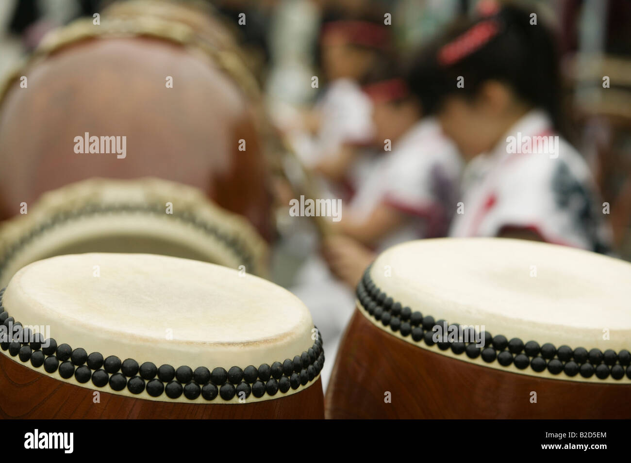 Japan, Nikko, Taiko drumming Stock Photo Alamy