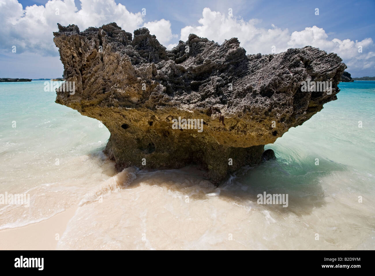 Volcanic rock Charles Island Bermuda Stock Photo Alamy