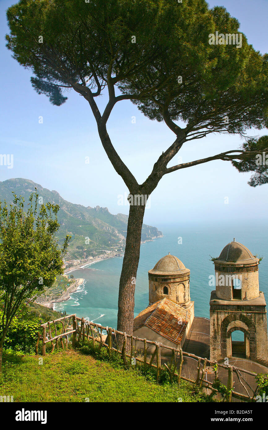 Villa Ravello View from the gardens of Villa Rufolo. Ravello, Amalfi Coast, Italy ...