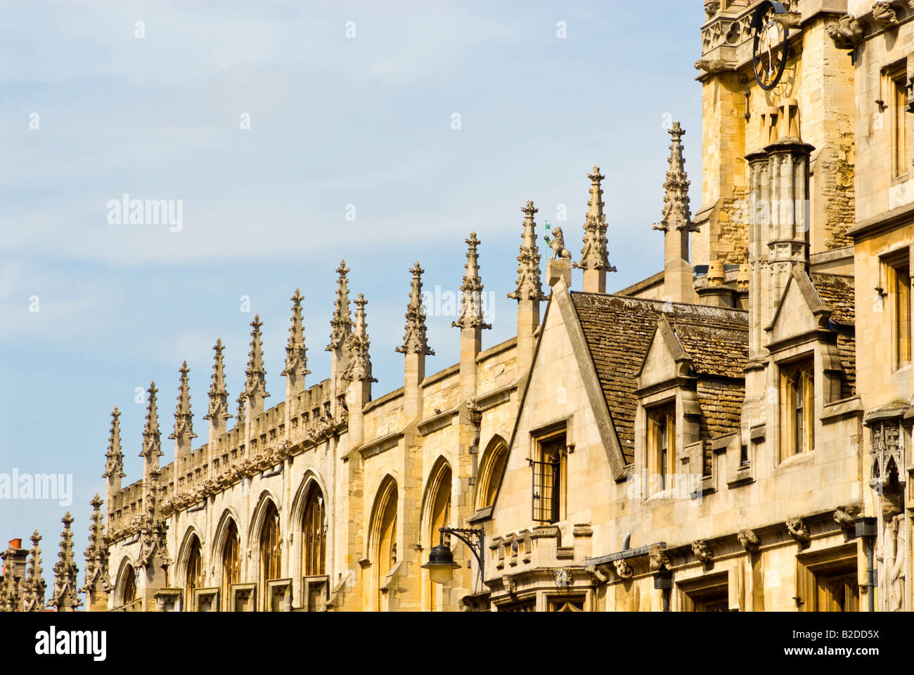 Architectural detail on All Souls College, Oxford, England Stock Photo
