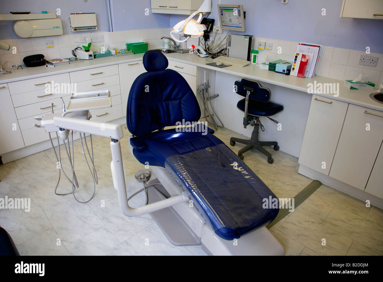 Dentists chair at NHS dental practice England UK Stock Photo Alamy