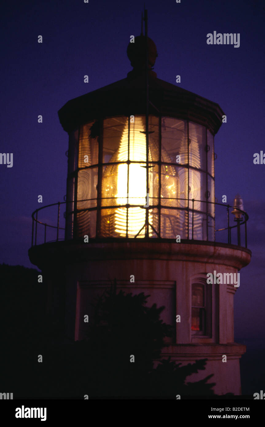 Heceta Head Lighthouse Oregon Coast USA Stock Photo