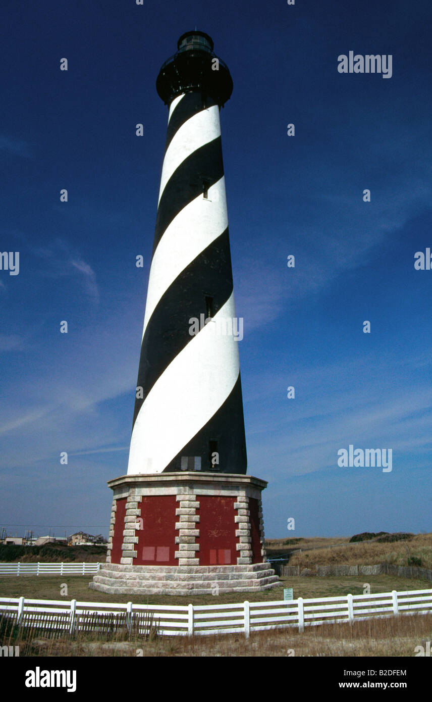 Cape Hatteras national Seashore Lighthouse Stock Photo