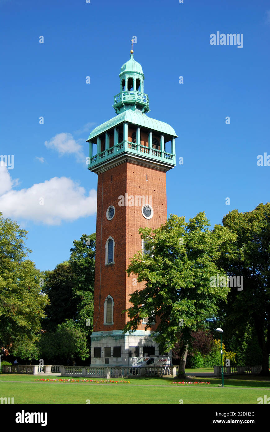 Carillon war memorial, Queens Park, Loughborough, Leicestershire, England, United Kingdom Stock Photo