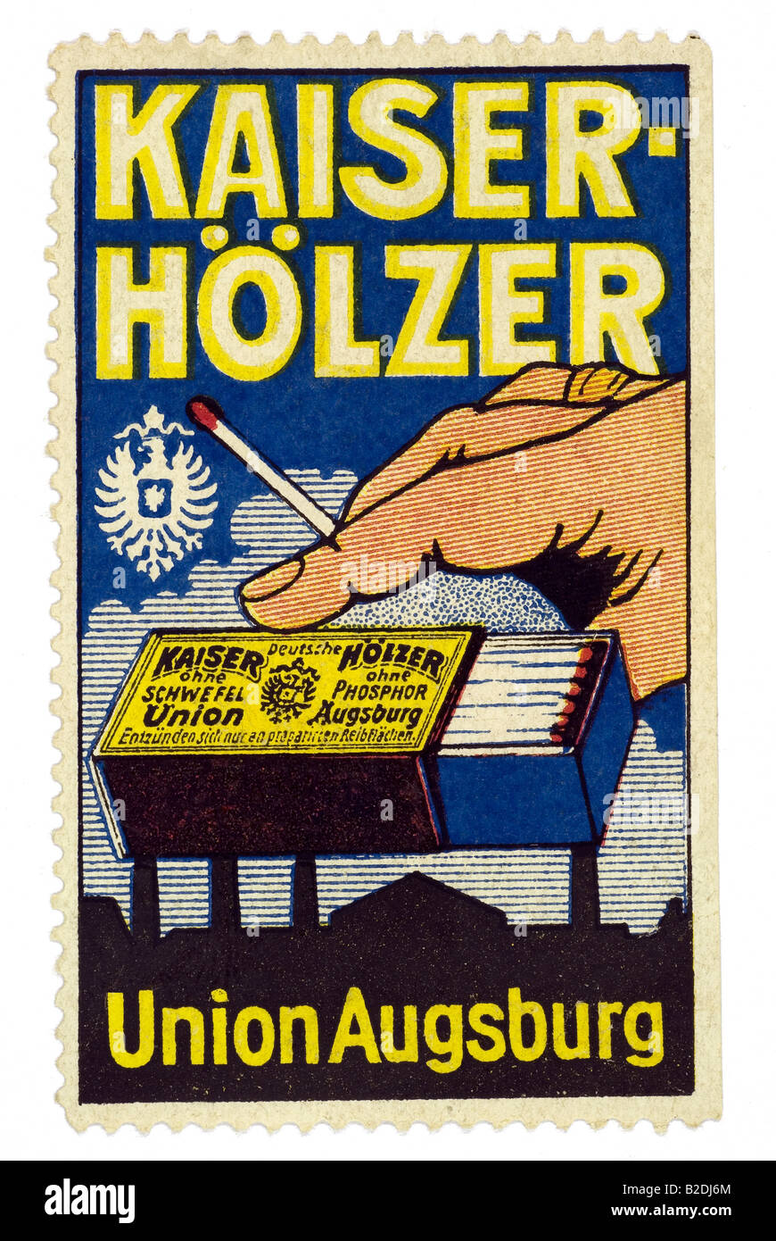 trading stamp Kaiser Hölzer Union Augsburg Stock Photo Alamy