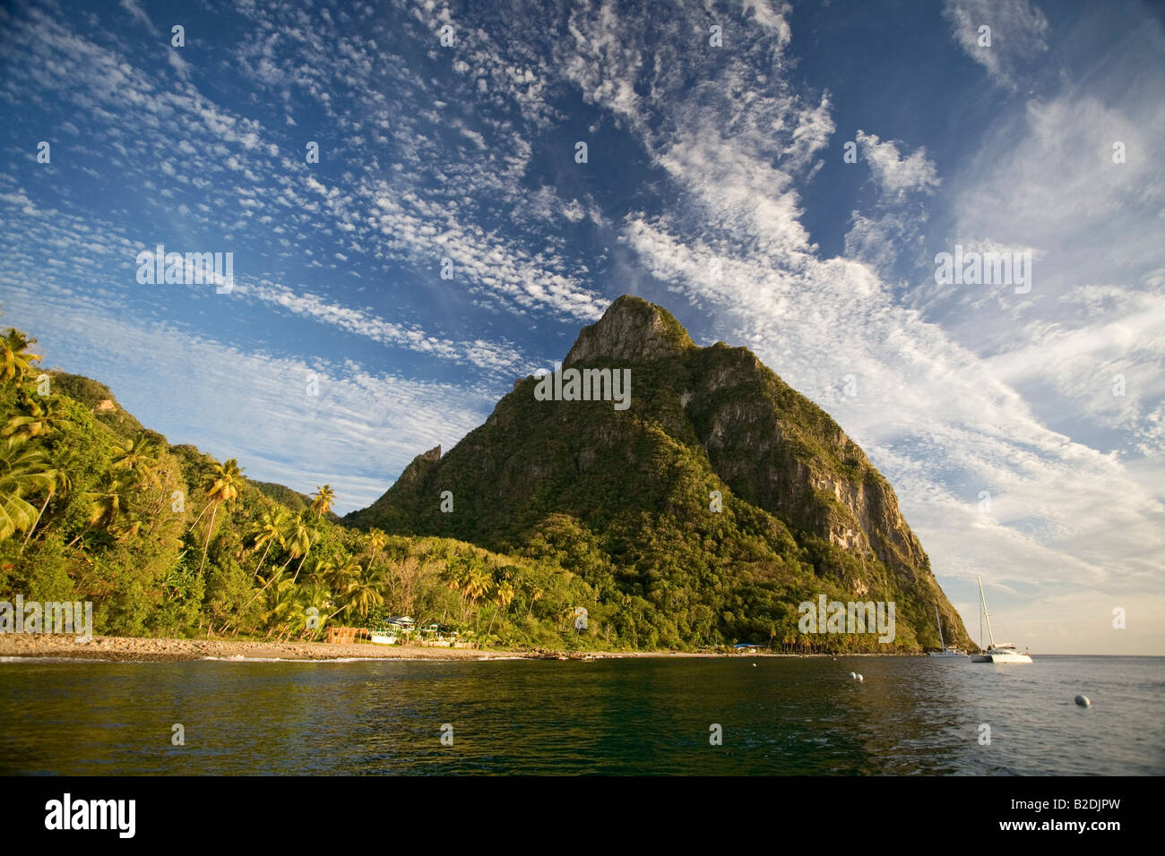 Gros Piton St Lucia Stock Photo - Alamy