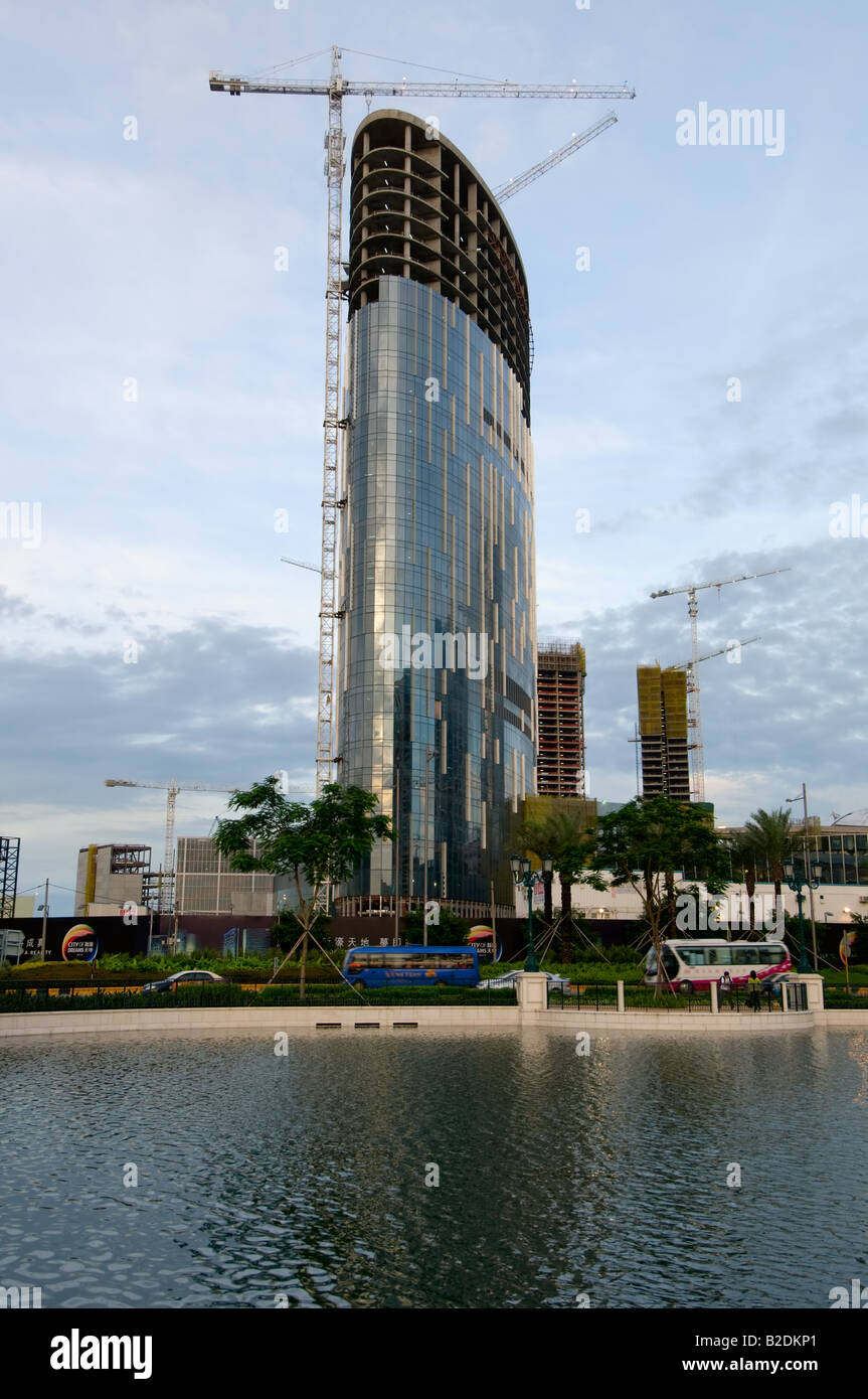 Construction site of City of Dream new casino and hotel in Macao Stock ...
