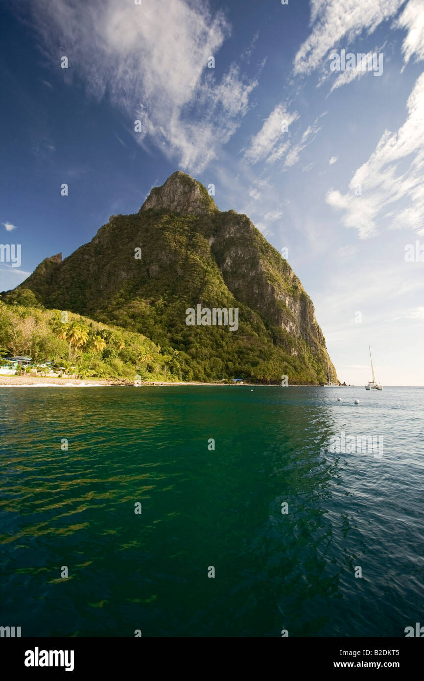 Gros Piton St Lucia Stock Photo Alamy