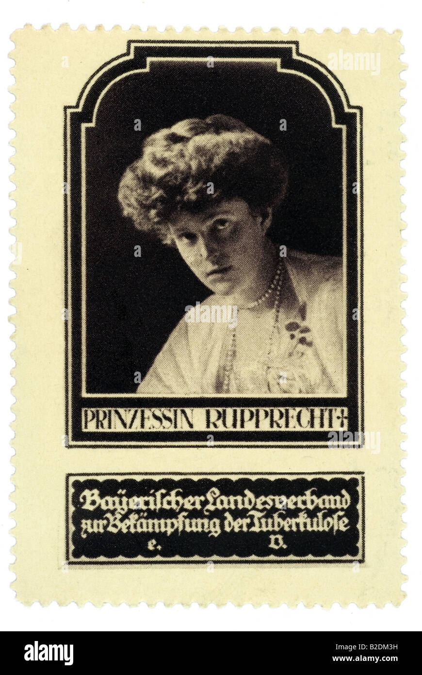 trading stamp Prinzessin Rupprecht Bayerischer Landesverbandt zur Bekämpfung der Tuberkulose Stock Photo