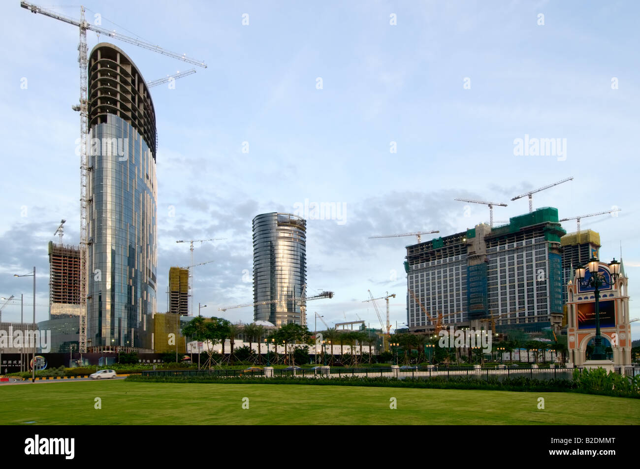 Construction site of City of Dream new casino and hotel in Macao Stock ...
