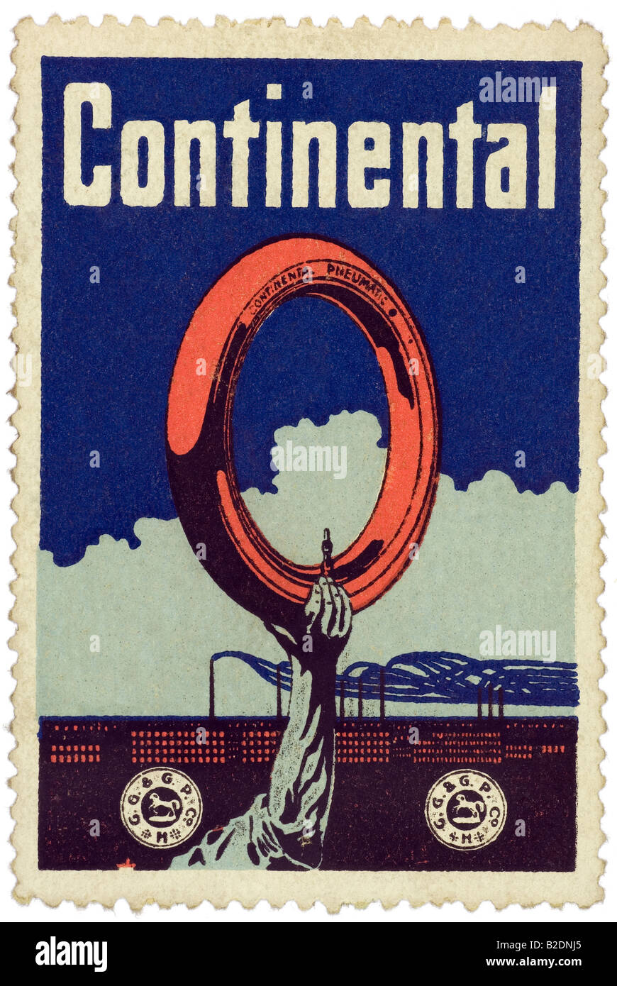 trading stamp Continental Reifen Stock Photo