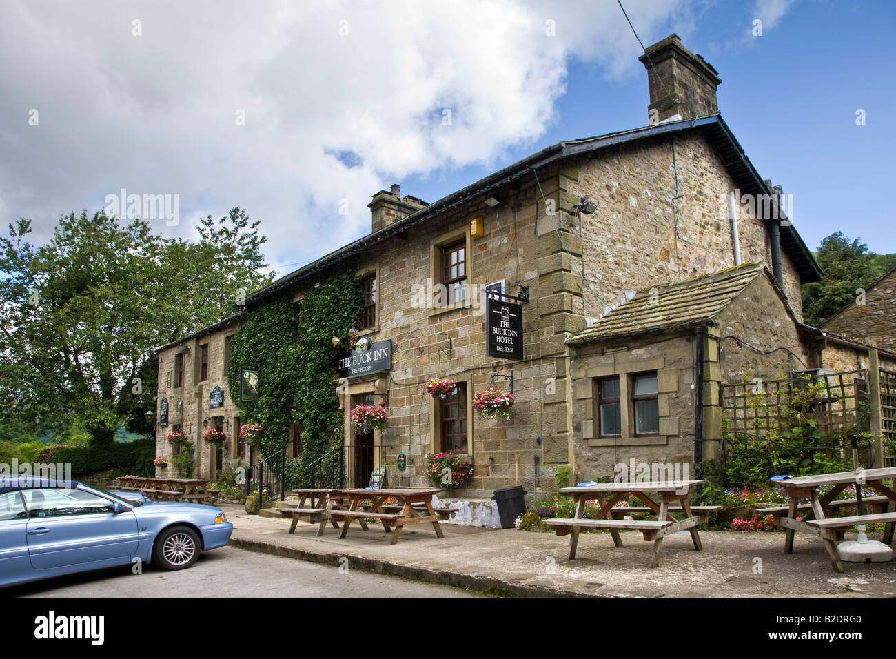 The Buck Inn Buckden Wharfedale Yorkshire Dales National Park Stock Photo
