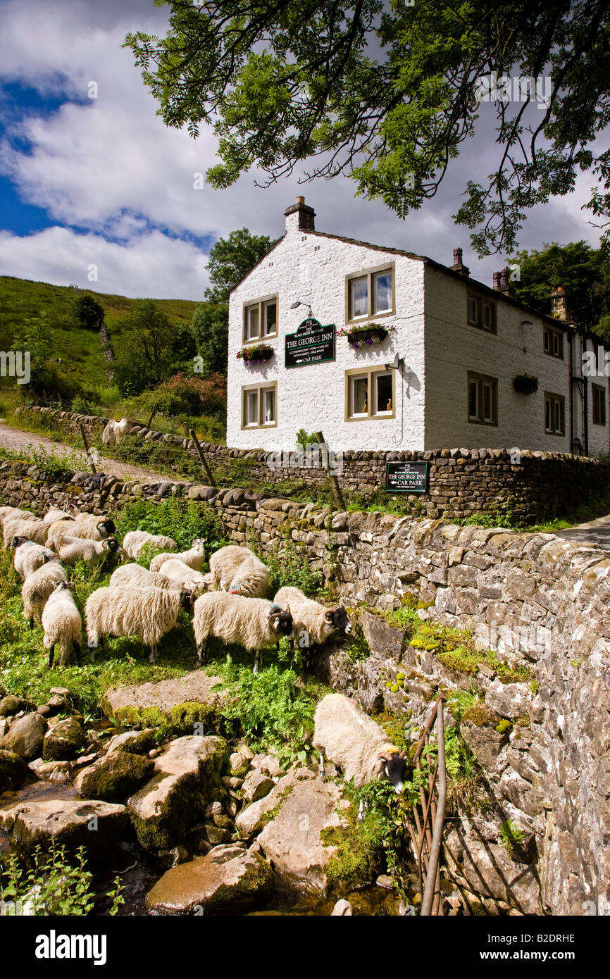 The George Inn Hubberholme Upper Wharfedale Yorkshire Dales National Park Stock Photo