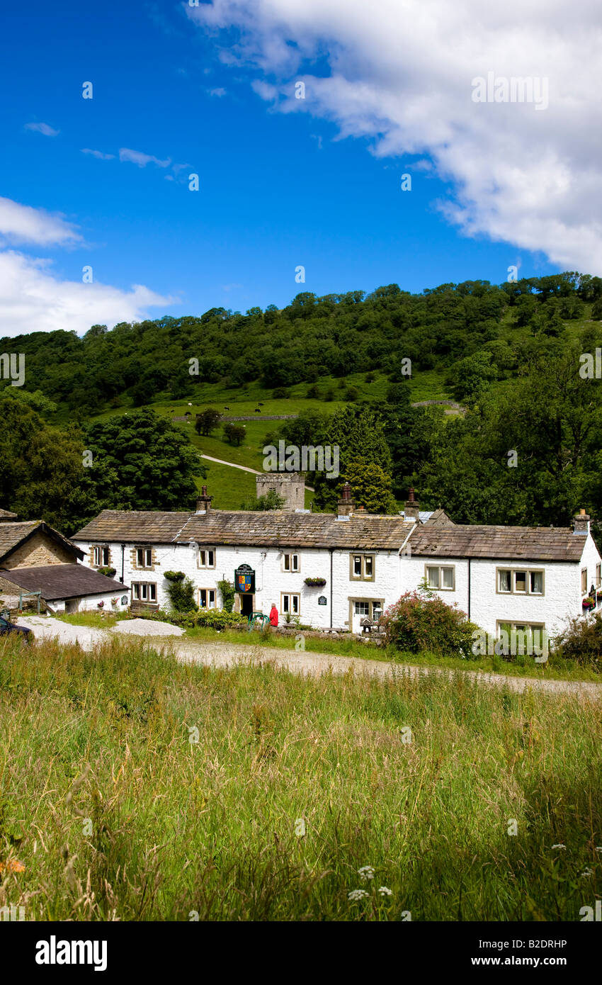 The George Inn Hubberholme Upper Wharfedale Yorkshire Dales National Park Stock Photo