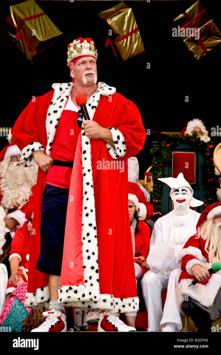 Asbjoern Riis the Santa Claus of the year 2008 Stock Photo - Alamy