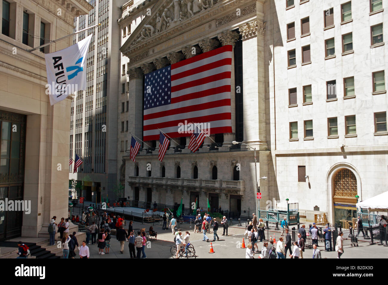 New York Stock Exchange building - New York City, USA Stock Photo