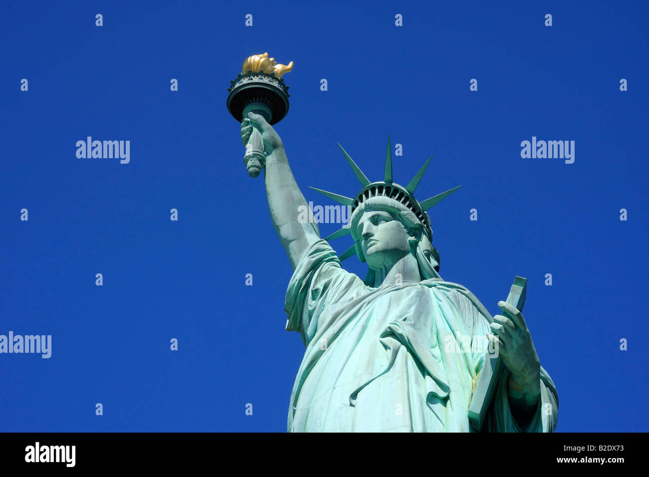 Close up view on the Statue of Liberty - New York City, USA Stock Photo