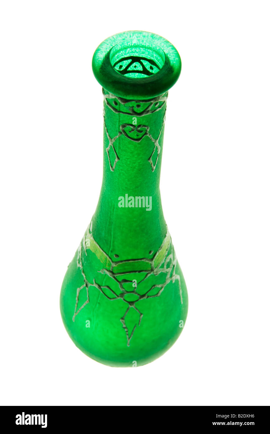 Green Glass Vase Stock Photo Alamy