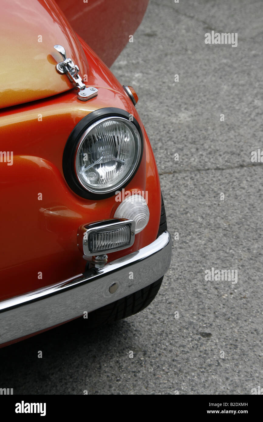 new customised fiat 500 car in street in italy Stock Photo - Alamy