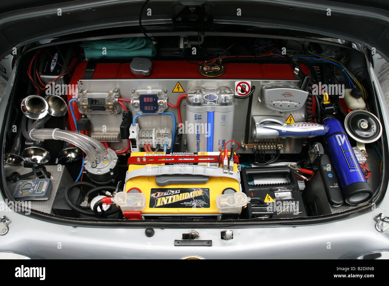 customised fiat 500 car in street in rome italy Stock Photo - Alamy
