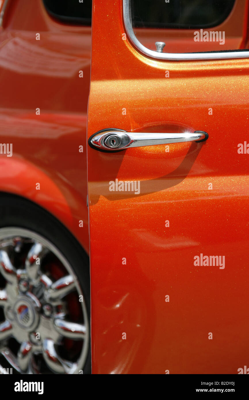 new customised fiat 500 car in street in italy Stock Photo - Alamy