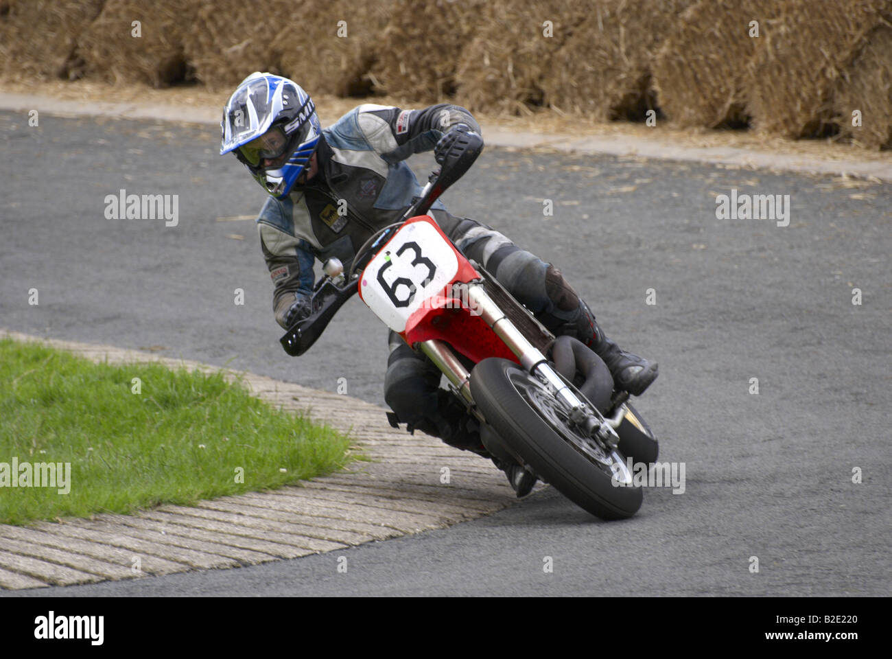 Honda 508cc at Barbon Hillclimb Cumbria England Stock Photo
