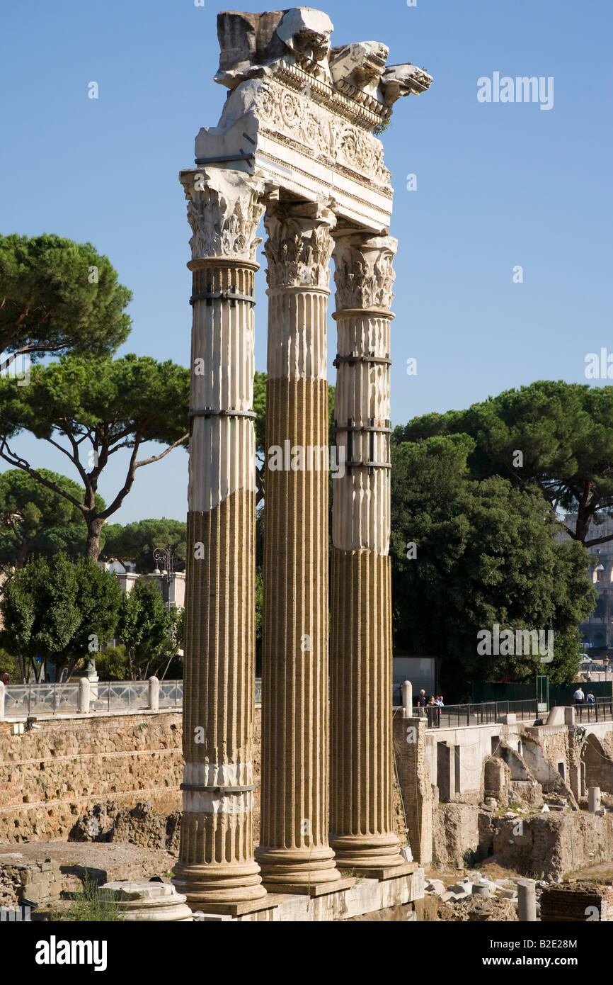 Columns in the Roman Forum Rome Lazio Italy Stock Photo - Alamy