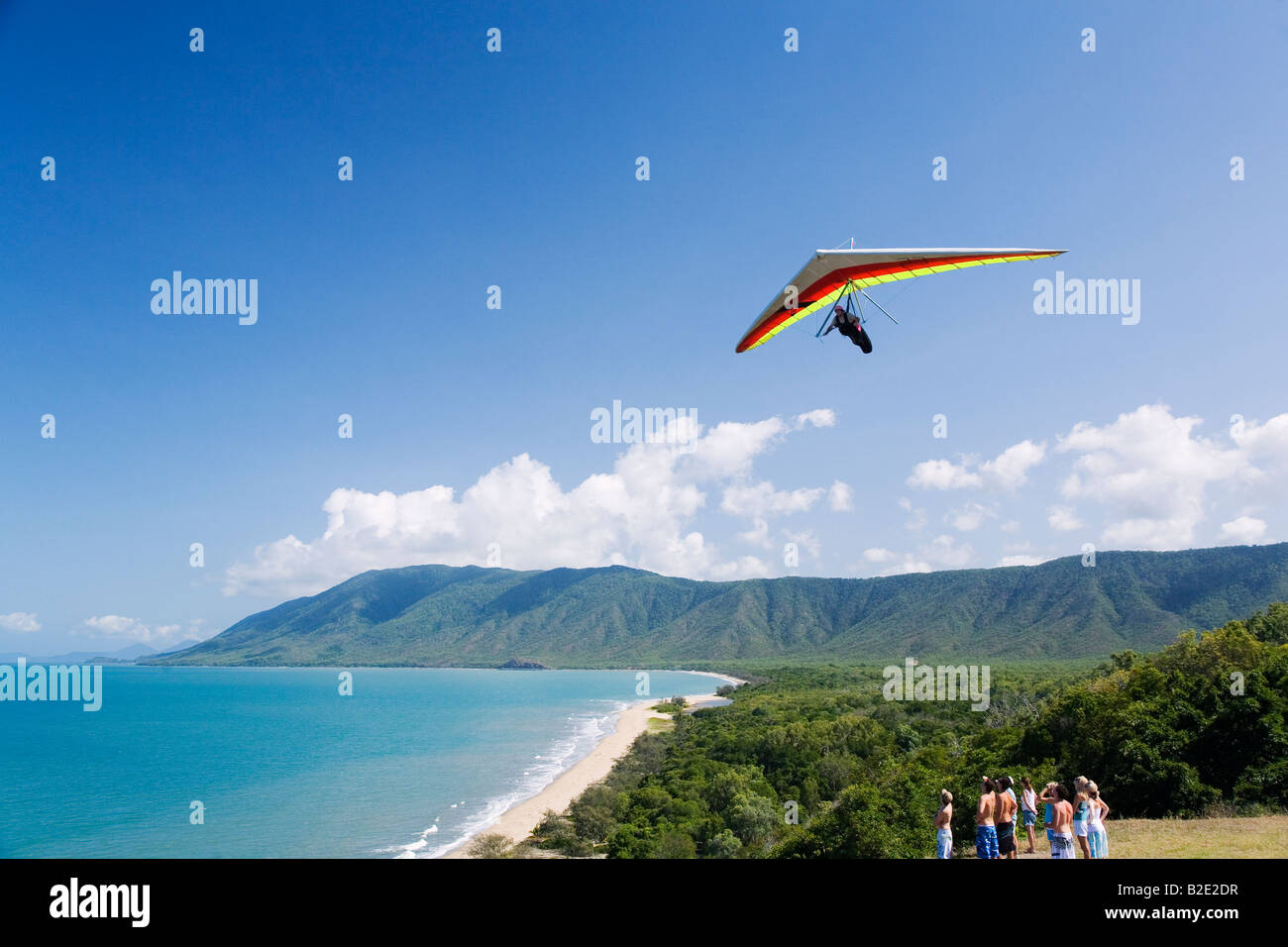 Hang glider - Cairns, Queensland, AUSTRALIA Stock Photo