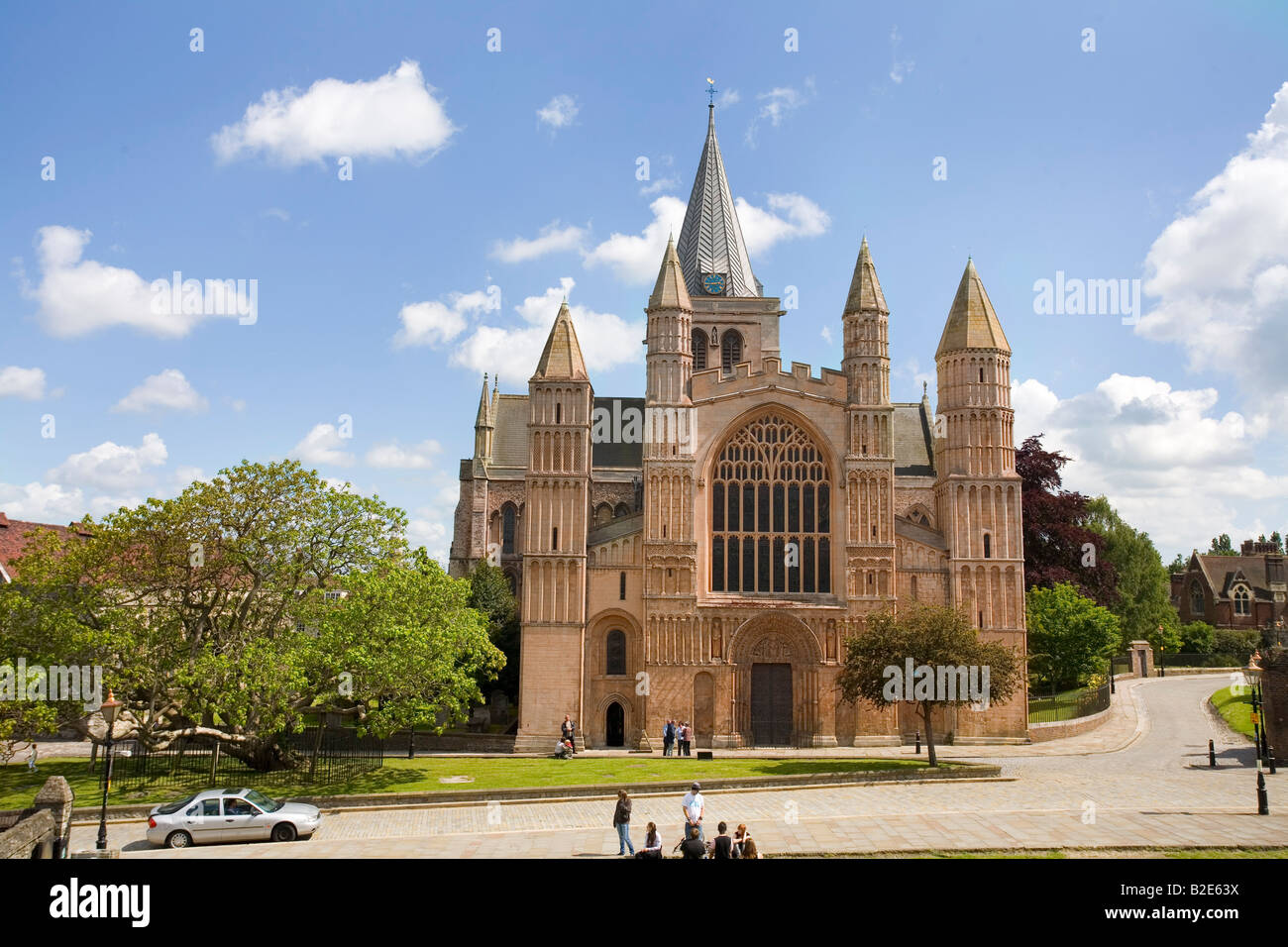 Rochester Cathedral summer Stock Photo