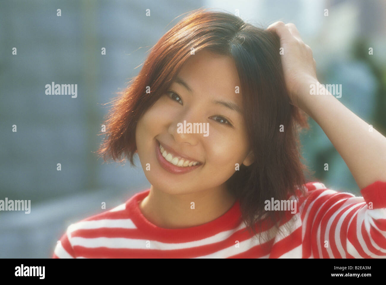Portrait of a Young Asian woman Stock Photo - Alamy