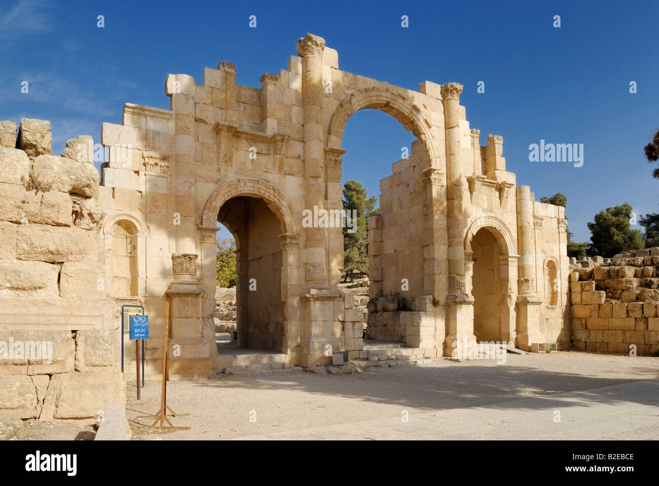 Old ruins of building, Jarash, Jordan Stock Photo