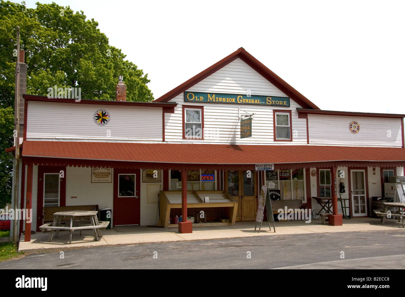 Old Mission General Store near Traverse City Michigan Stock Photo Alamy