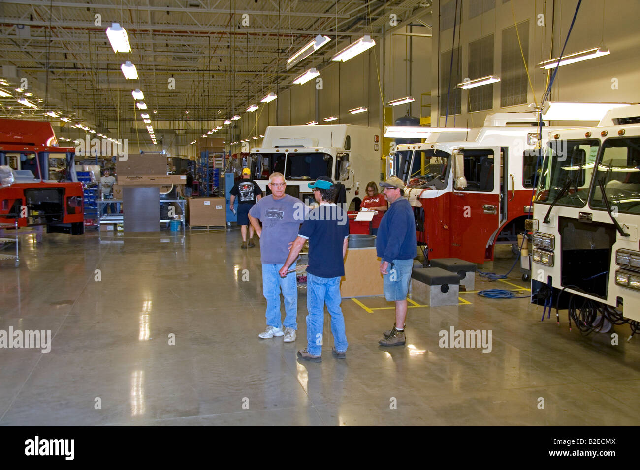 Fire truck chassis manufacturing at Spartan Motors in Charlotte