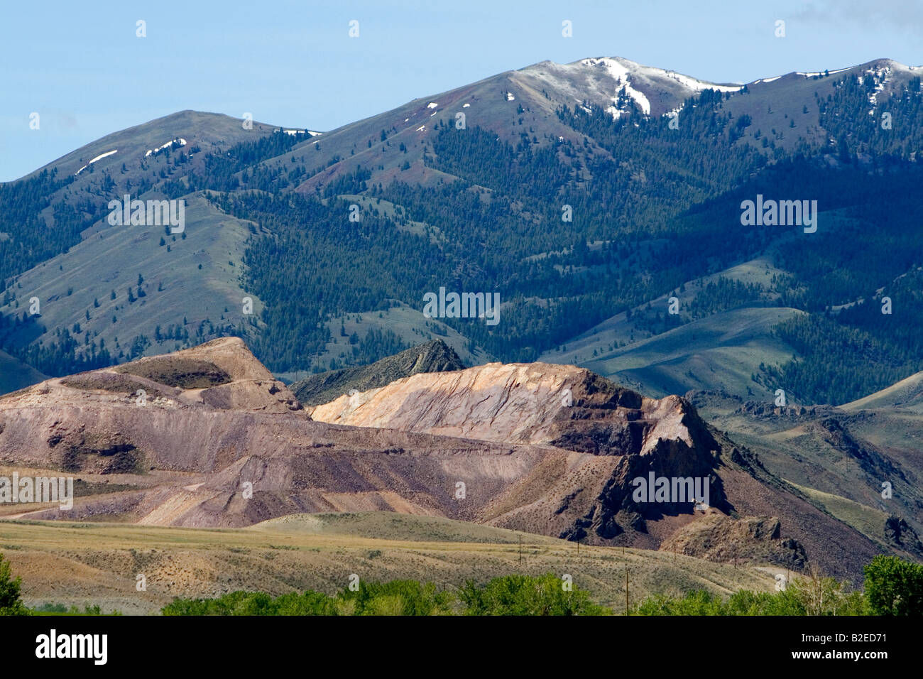 Three Rivers Stone Quarry near Challis Idaho Stock Photo Alamy