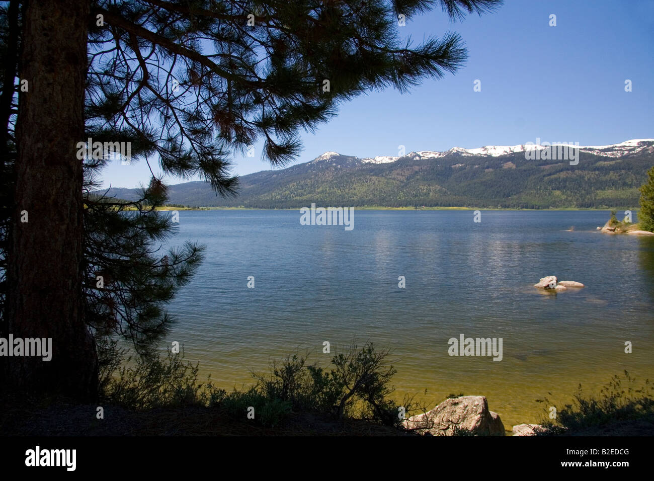 Cascade Lake in Valley County Idaho Stock Photo Alamy