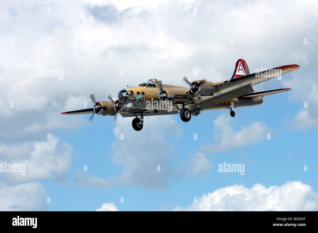 a  B17 bomber WWII aircraft Stock Photo