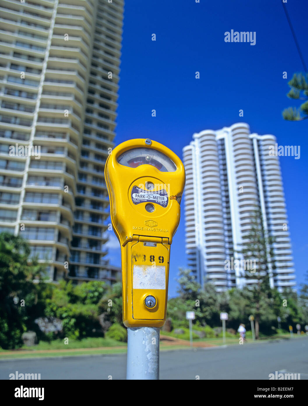 A Parking Meter Gold Coast Queensland Australia Stock Photo Alamy
