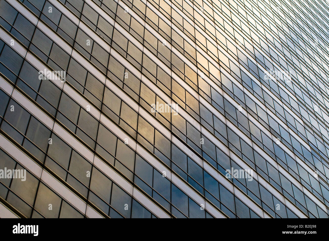 Texture of a bangkok skyscaper windows Stock Photo