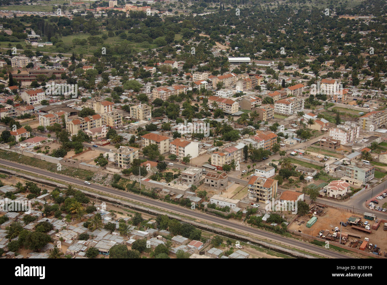 Aerial view of Maputo Stock Photo - Alamy