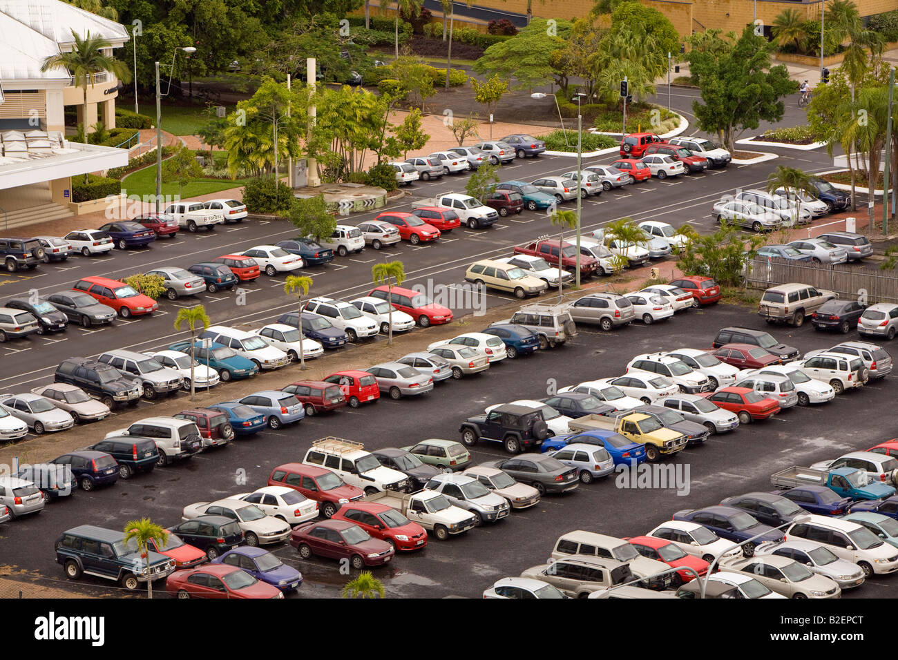 aerial view of car park in cairns,queensland,australia Stock Photo Alamy