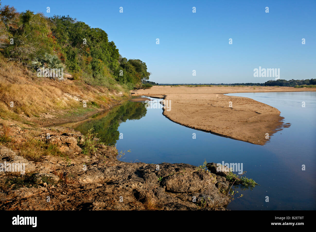 The Save River in central Mozambique Stock Photo