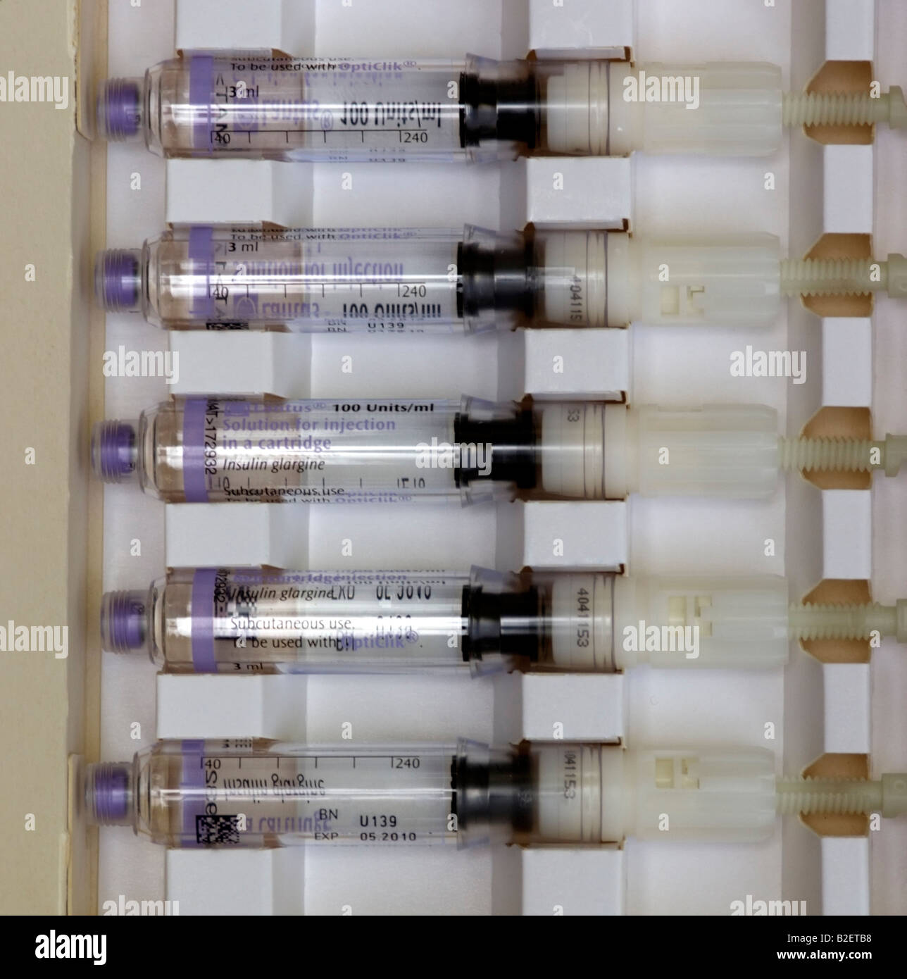Lantus Insulin glargine injection soloution cartridges used by diabetic