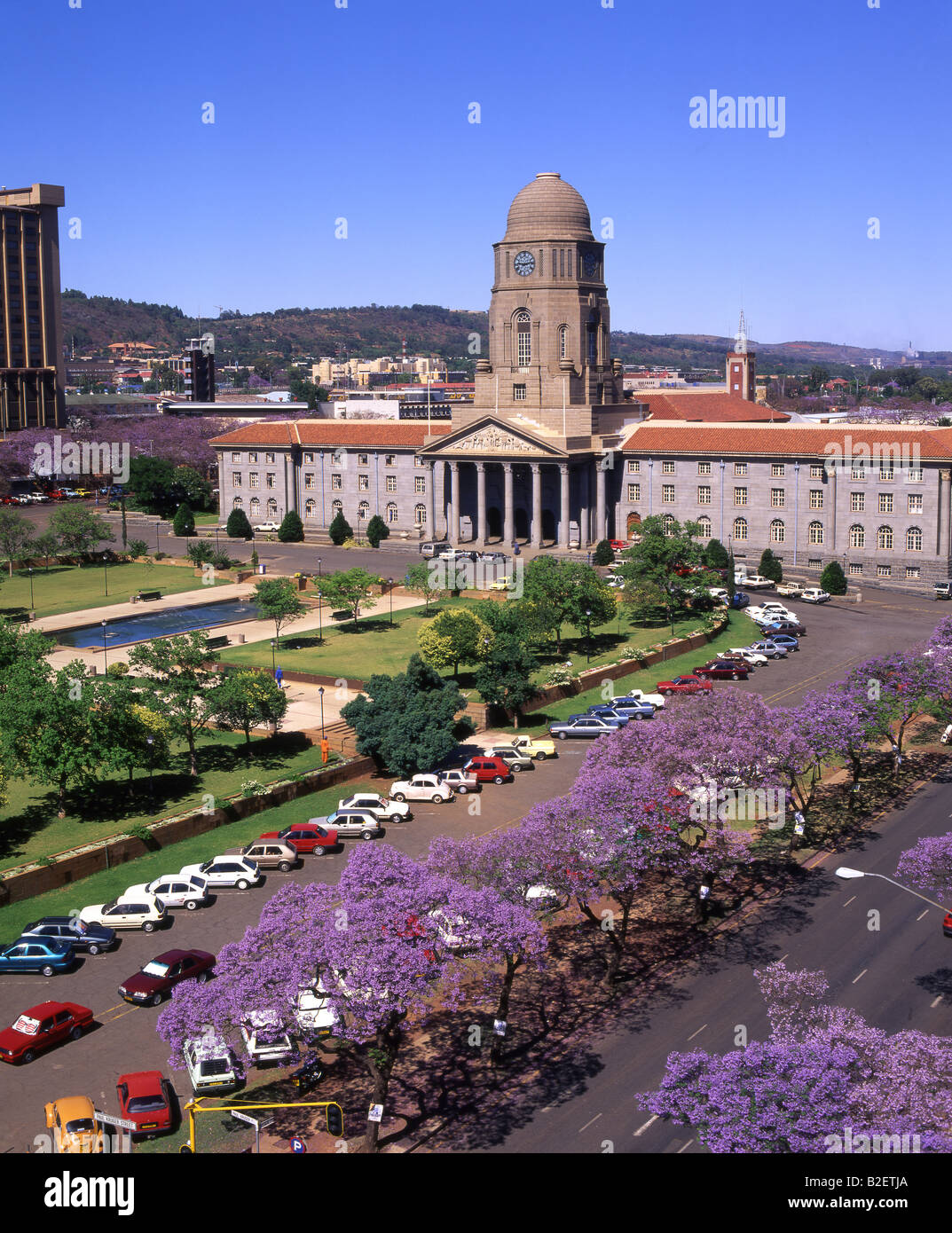 City Hall with Pretorius Plain Stock Photo