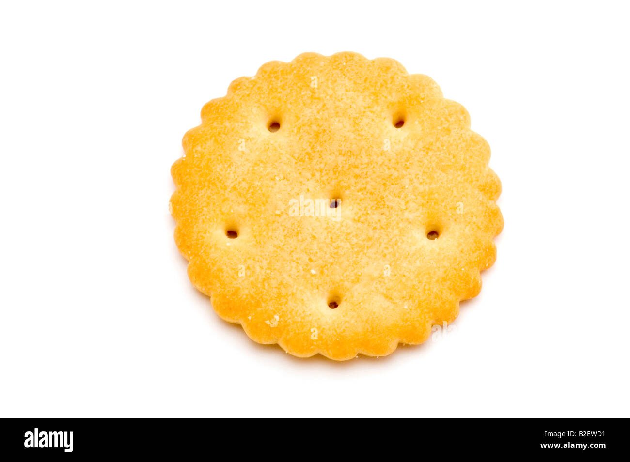 object on white food cracker macro Stock Photo - Alamy