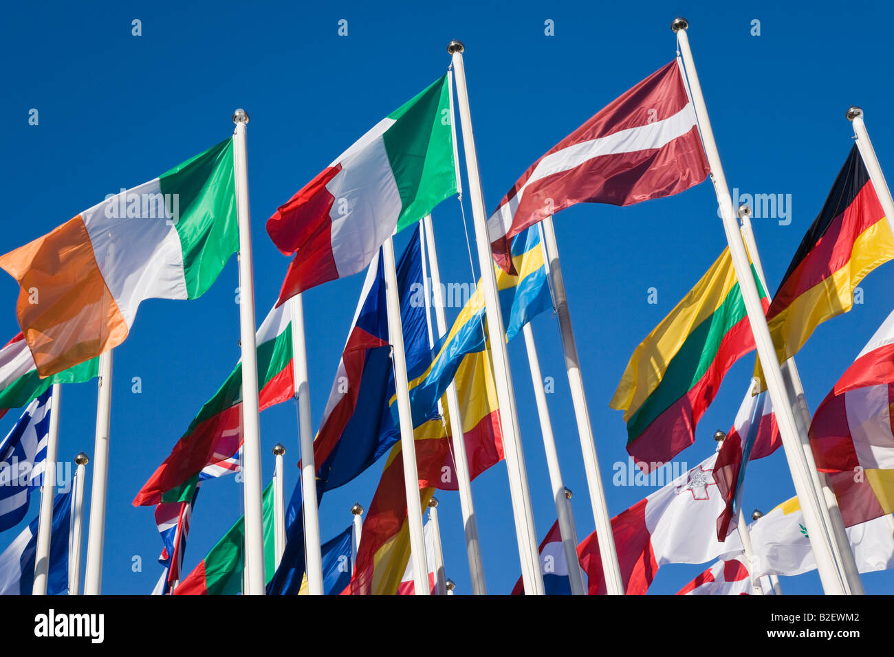International flags Stock Photo
